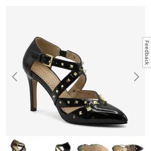 New Never Worn Black heels with Studs